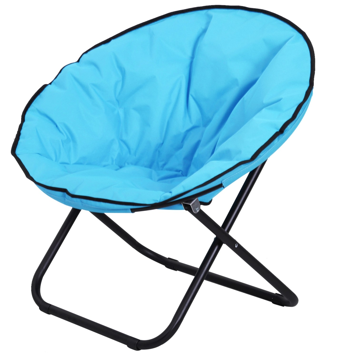 Outsunny Campingstuhl Faltbar Metall Polyester L80 x B80 x H75 cm Blau günstig online kaufen
