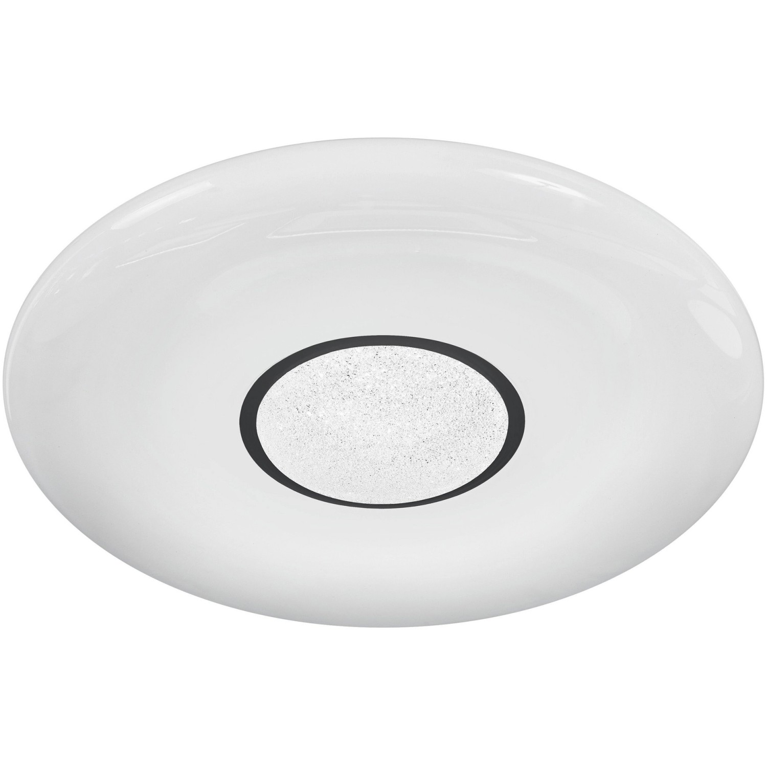 Weiße Ledvance Smart+ WiFi Deckenleuchte Orbis Kite, dimmbar und mit einstellbarer Lichtfarbe.