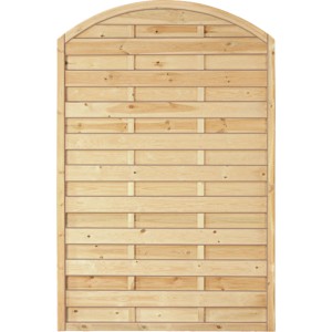 Grüner T&J Sichtschutzzaun Maxi-Bogen, 120x180/160 cm, aus kesseldruckimprägniertem Holz.