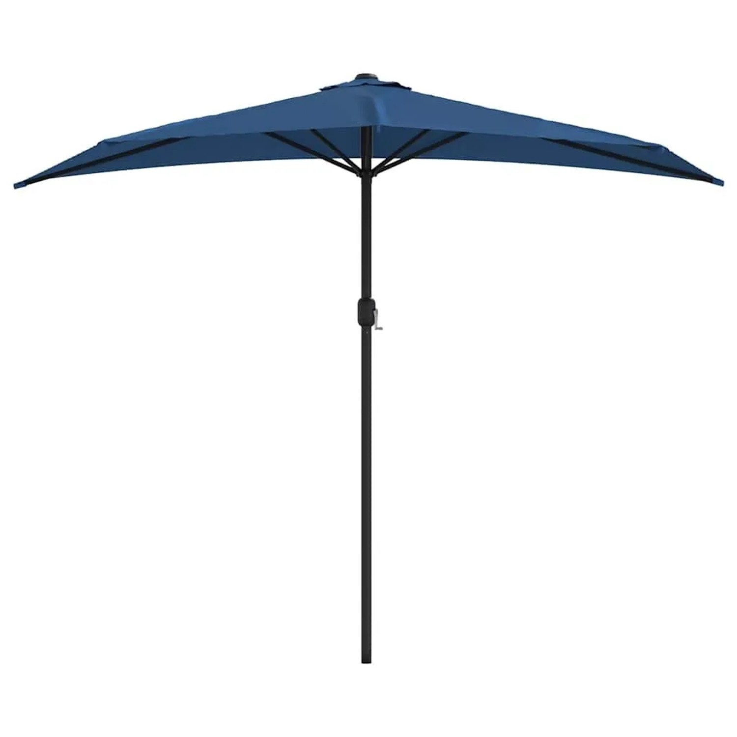 vidaXL Balkon-Sonnenschirm Alu-Mast Blau 270x144x222cm Halbrund 312501
