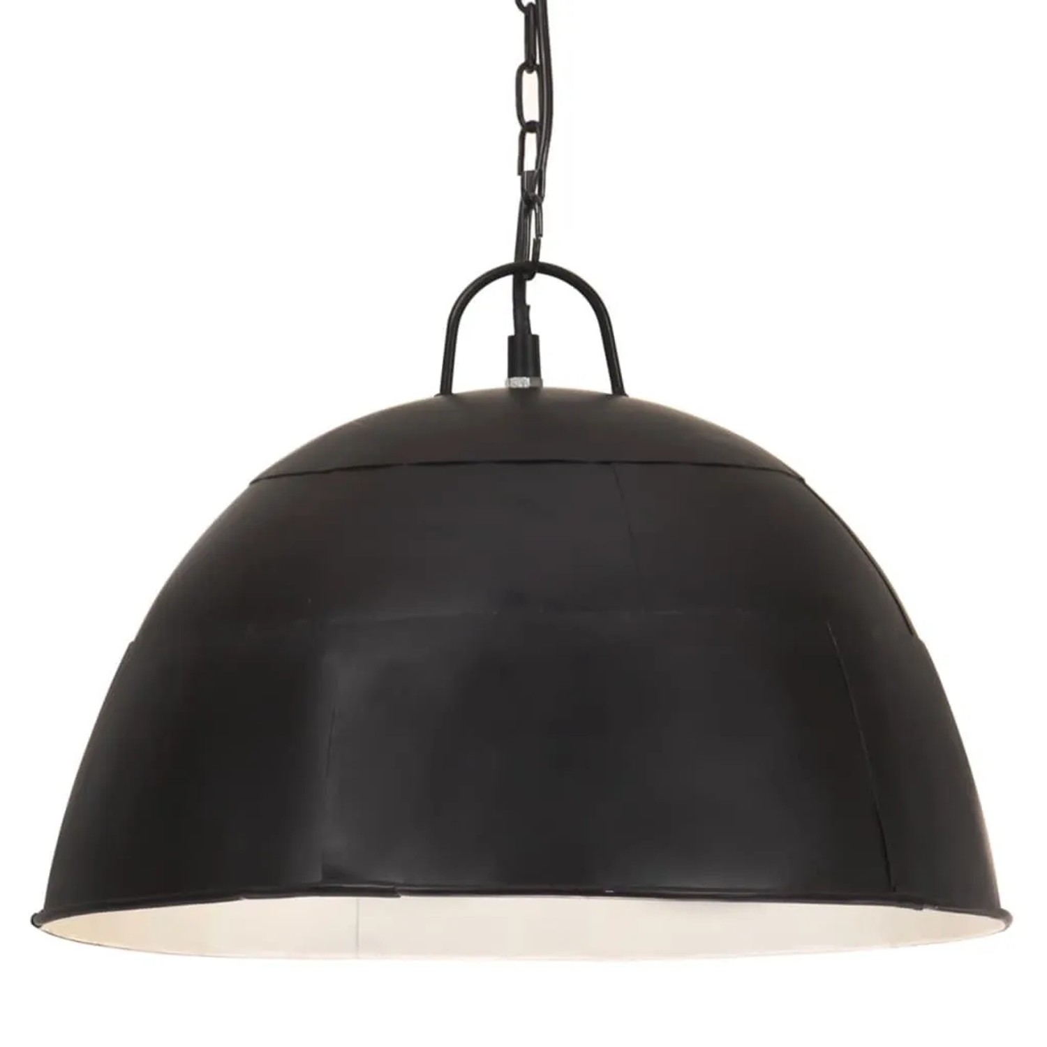 vidaXL Hängelampe Vintage Industriestil 25 W Schwarz Rund 41 cm E27 320543