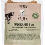 Primox Kauknochen für Hunde, 8cm, 5 Stück. Getrocknete Kausnacks aus Rinderhaut.