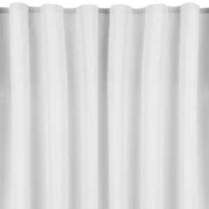 Bestlivings Dekoschal Ellen 2er Set, hellgrau, 140x175 cm, Fenstervorhang mit Universalband und Raffhalter.