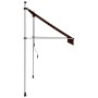 Orange-braune vidaXL Markise, handbetrieben, 200 cm breit. Ideal für Terrasse und Balkon.
