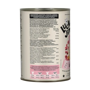 Lucky Jim Hunde-Nassfutter Adult Rind & Lamm, 400g Dose.