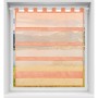 Bestlivings Sky Gardine in Apricot mit Schlaufen, Raffoptik, 90x110 cm. Transparenter Fenstervorhang.