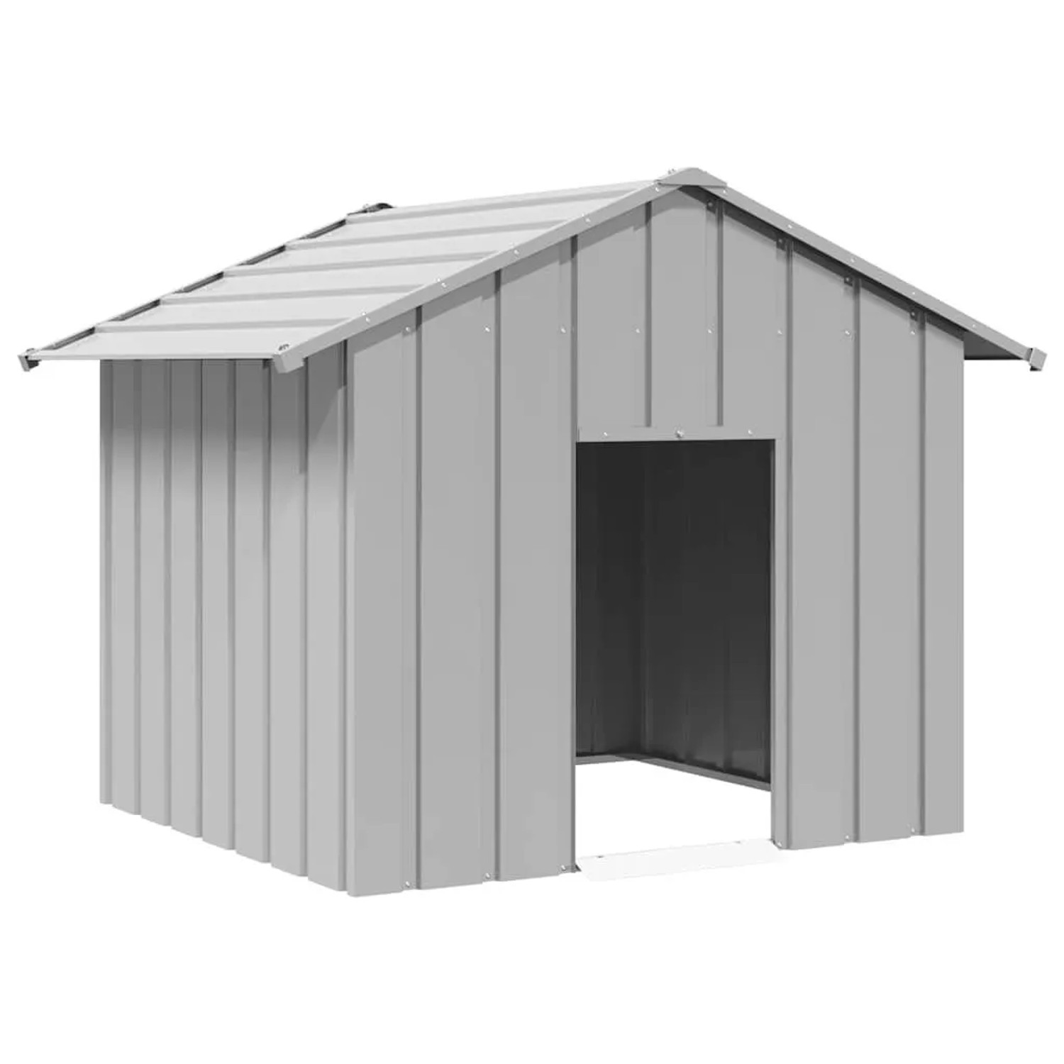 vidaXL Hundehütte mit Dach 131x101x102 cm Verzinkter Stahl 4100918