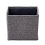 Graues Fackelmann Universalkörbchen Textil, 13x12x14 cm, zur Aufbewahrung.