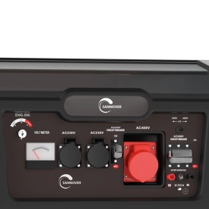 Sannover Benzin Stromgenerator 5500W Stromios mit 3 Steckdosen