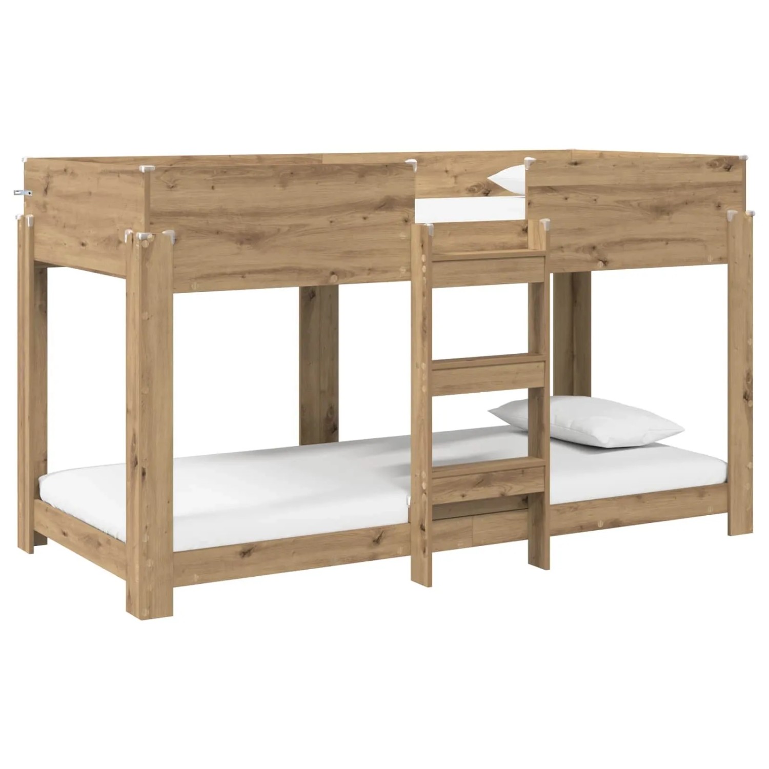 vidaXL Etagenbett für Kinder Artisan-Eiche 90 x 200 cm Holzwerkstoff 341053 günstig online kaufen