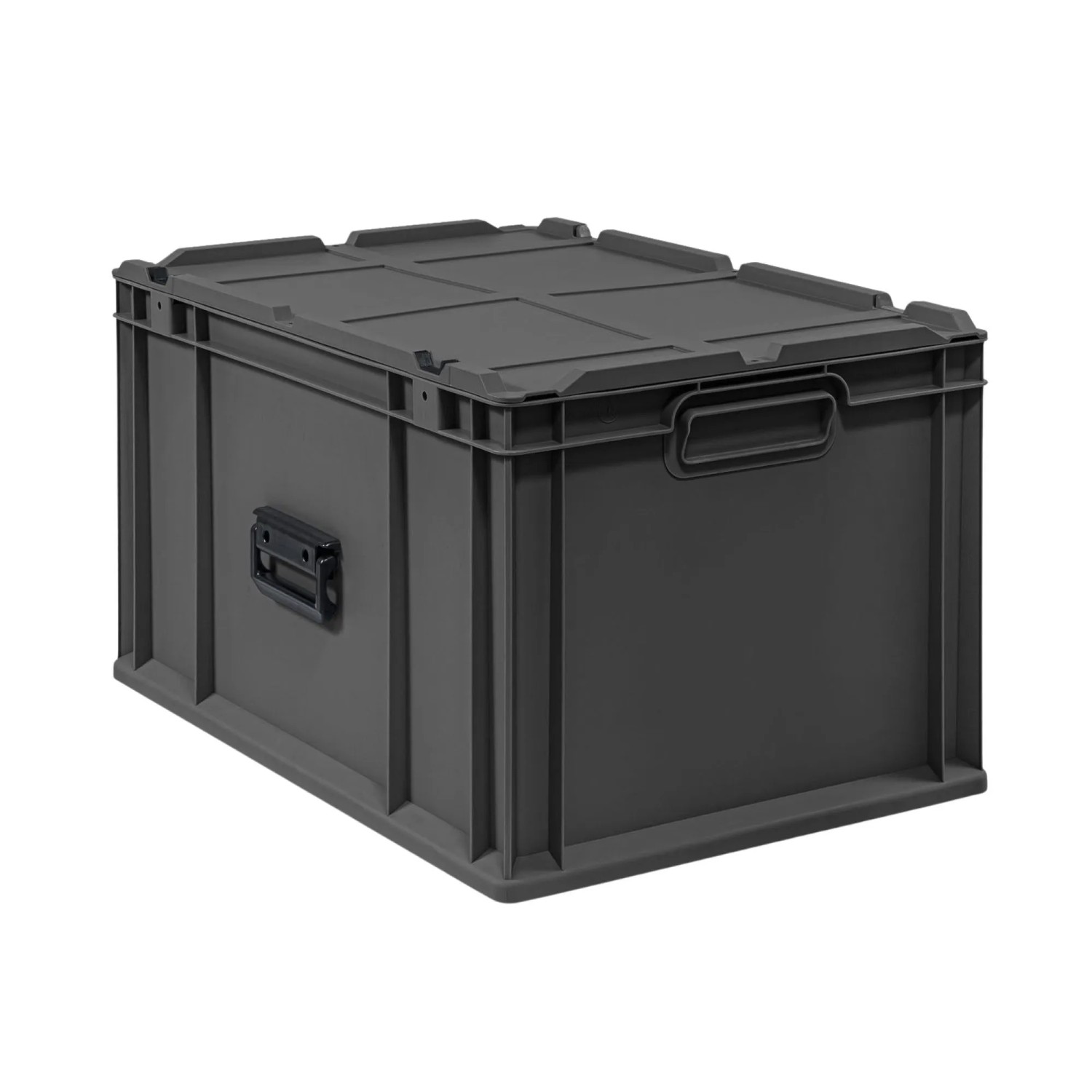 PROREGAL Eurobox Nextgen Portable HxBxT 33,5x40x60cm 65 Liter Schwarz Eurobehälter Transportbox Transportbehälter