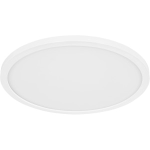 Weiße, runde Globo LED Deckenleuchte Sapana, Ø 29,4 cm, für Bad und andere Räume.