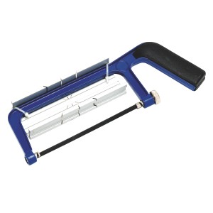 LUX Universalsäge Set Classic mit Schneidlade aus Aluminium, blau.