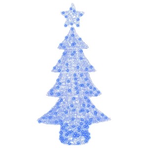vidaXL Weihnachtsbaum mit 160 LEDs Blau 150 cm Acryl 42018979