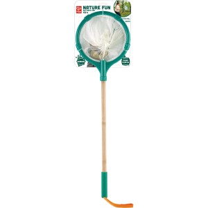 Hape Explorer Netz: Grünes Spielzeugnetz mit Bambusgriff für kleine Entdecker.