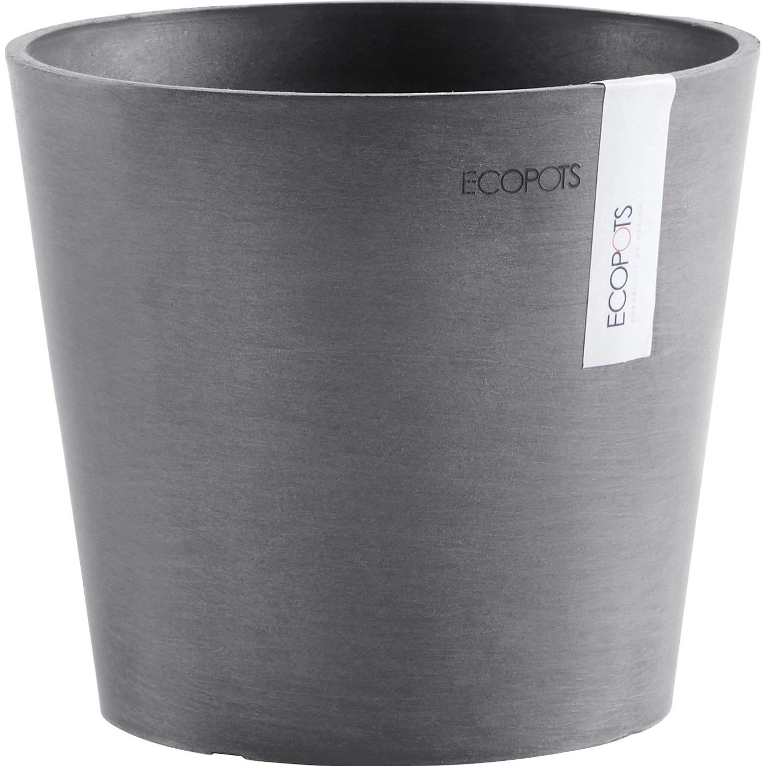 Ecopots Pflanztopf Amsterdam Ø 17 cm x 15 cm Grau günstig online kaufen