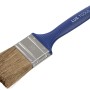 LUX Flachpinsel Lasur, 50mm, mit blauem Griff und Kunstborsten für präzises Streichen.