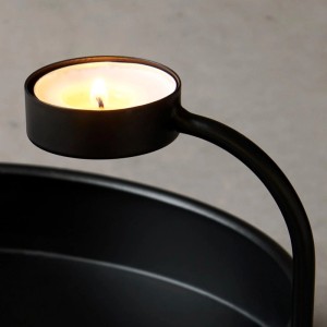 Visiona Kerzenhalter Kyla in Schwarz