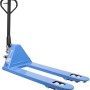 Blauer Güde Gabelhubwagen GHW 2500-115 PA mit Polyamidrädern.