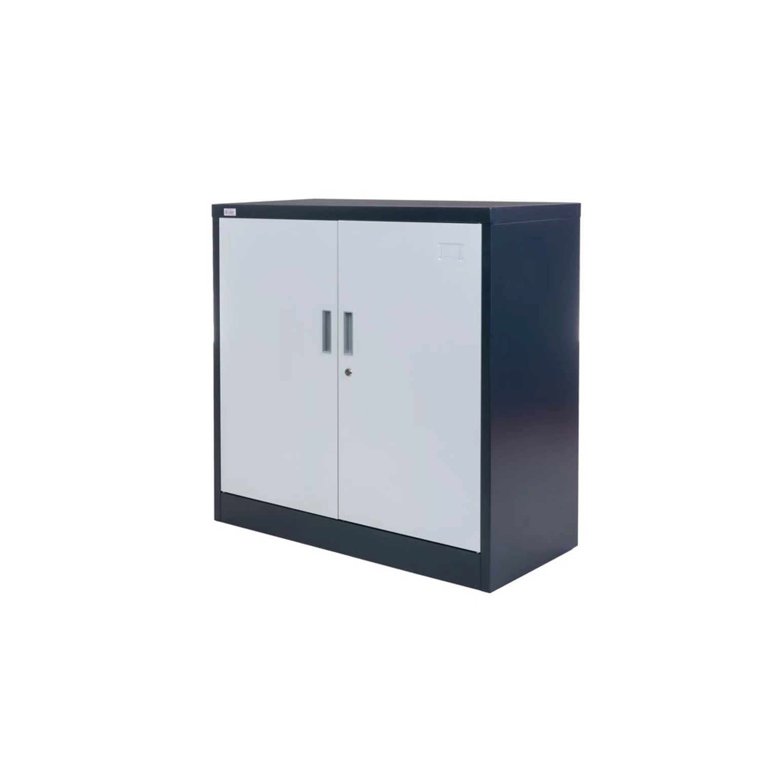 Jet-Line Stahlschrank Kiew in Anthrazit-Weiß 90 x 40 x 90 cm mit Abschließb günstig online kaufen