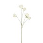 Detailreiche, weiße Kunst-Pfingstrose (Peonie) von Mica Decorations, 110 cm hoch.