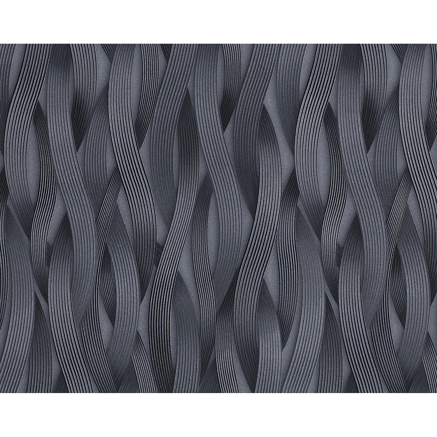 EDEM 81130BR29 Streifen Tapete Ton-In-Ton metallische Akzente Silber Grau 2 günstig online kaufen