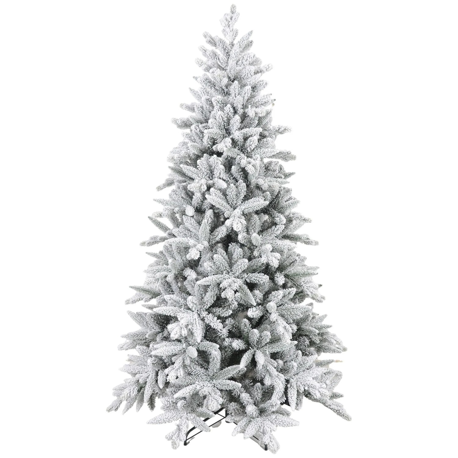 HOMCOM Weihnachtsbaum Künstlich Kunststoff Metall 110 x 180H cm