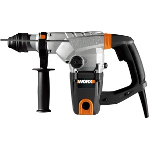 Worx Bohrhammer WX333, 1250 W, ideal zum Bohren in Stein und Beton. Leistungsstark und kompakt.