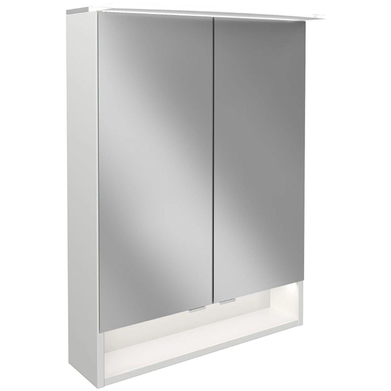 Fackelmann Spiegelschrank B.Style Weiß 60 cm mit Softclose Türen günstig online kaufen