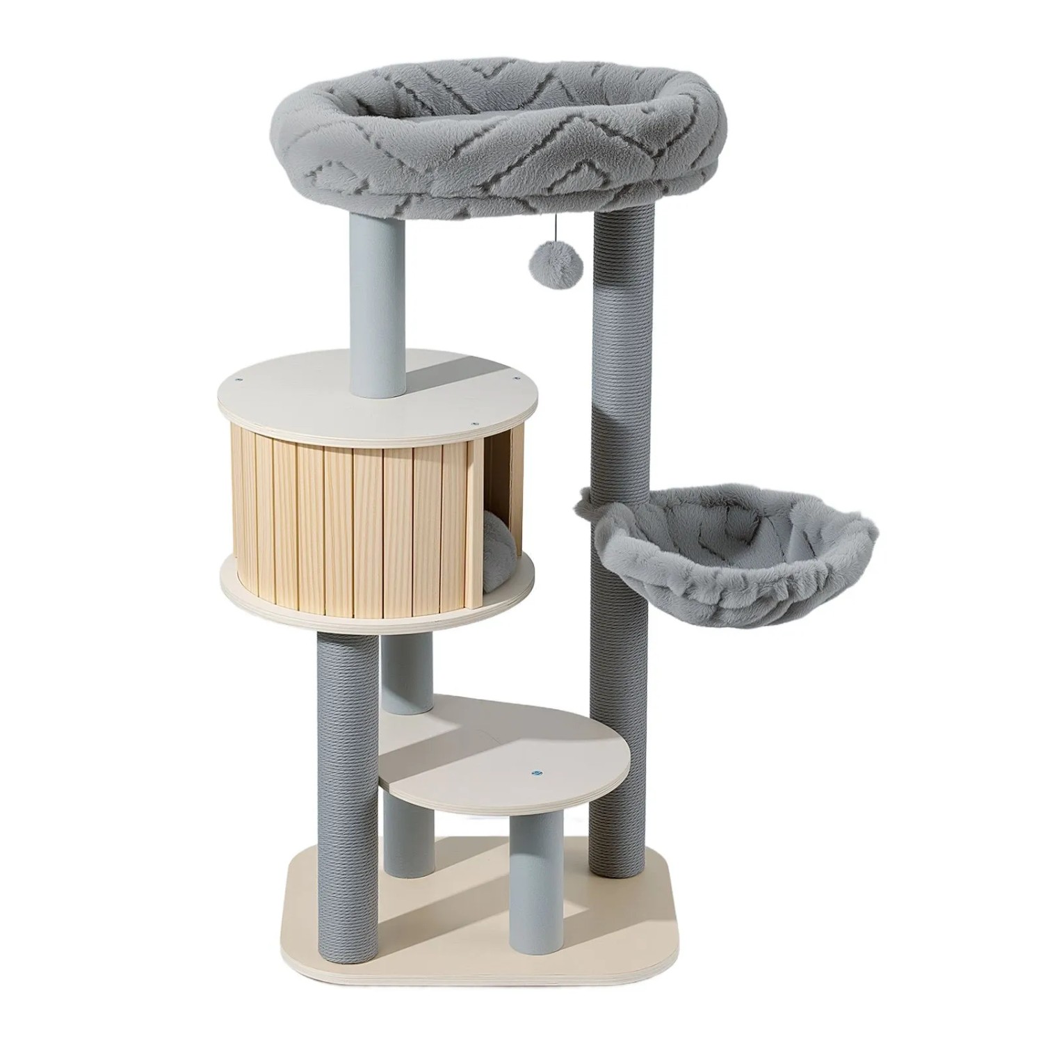 Fudajo Urban Studio 122Cm Kratzbaum Katzenbaum Katzenkratzbaum Kletterbaum