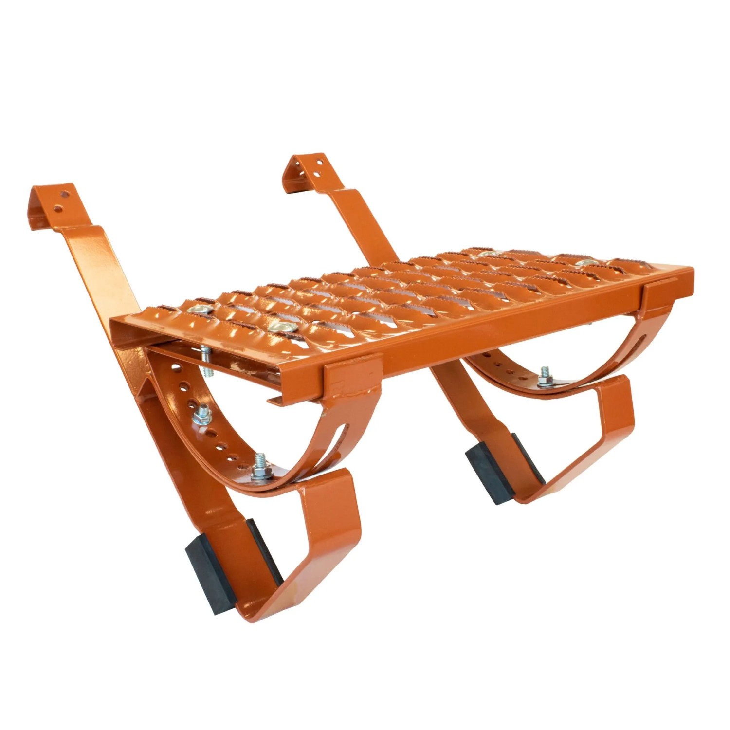 Daprona Laufrost Set für Gewellte Dachziegel 60cm Stahl Verzinkt Ziegelrot