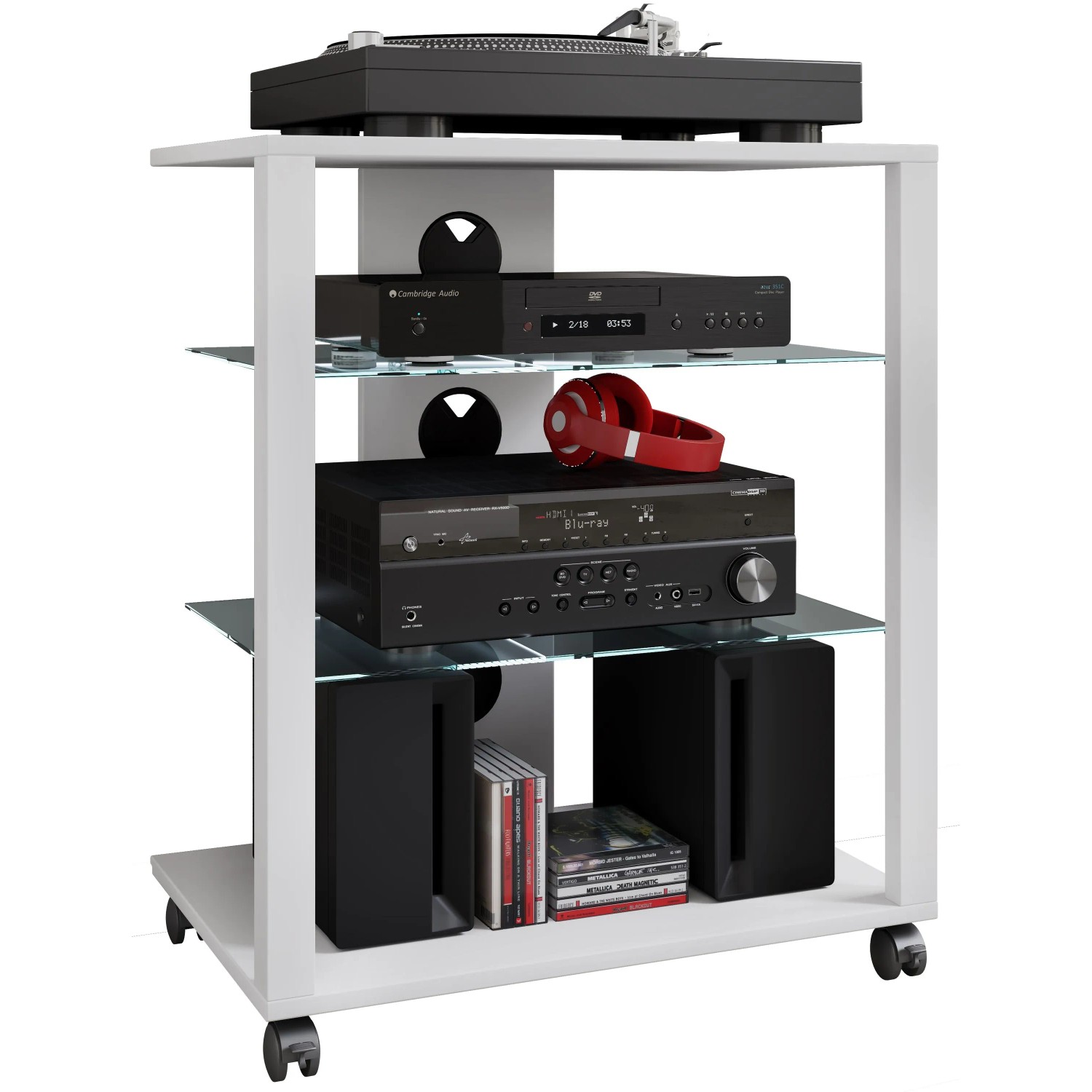 VCM Hifi-Möbel Folas Weiß