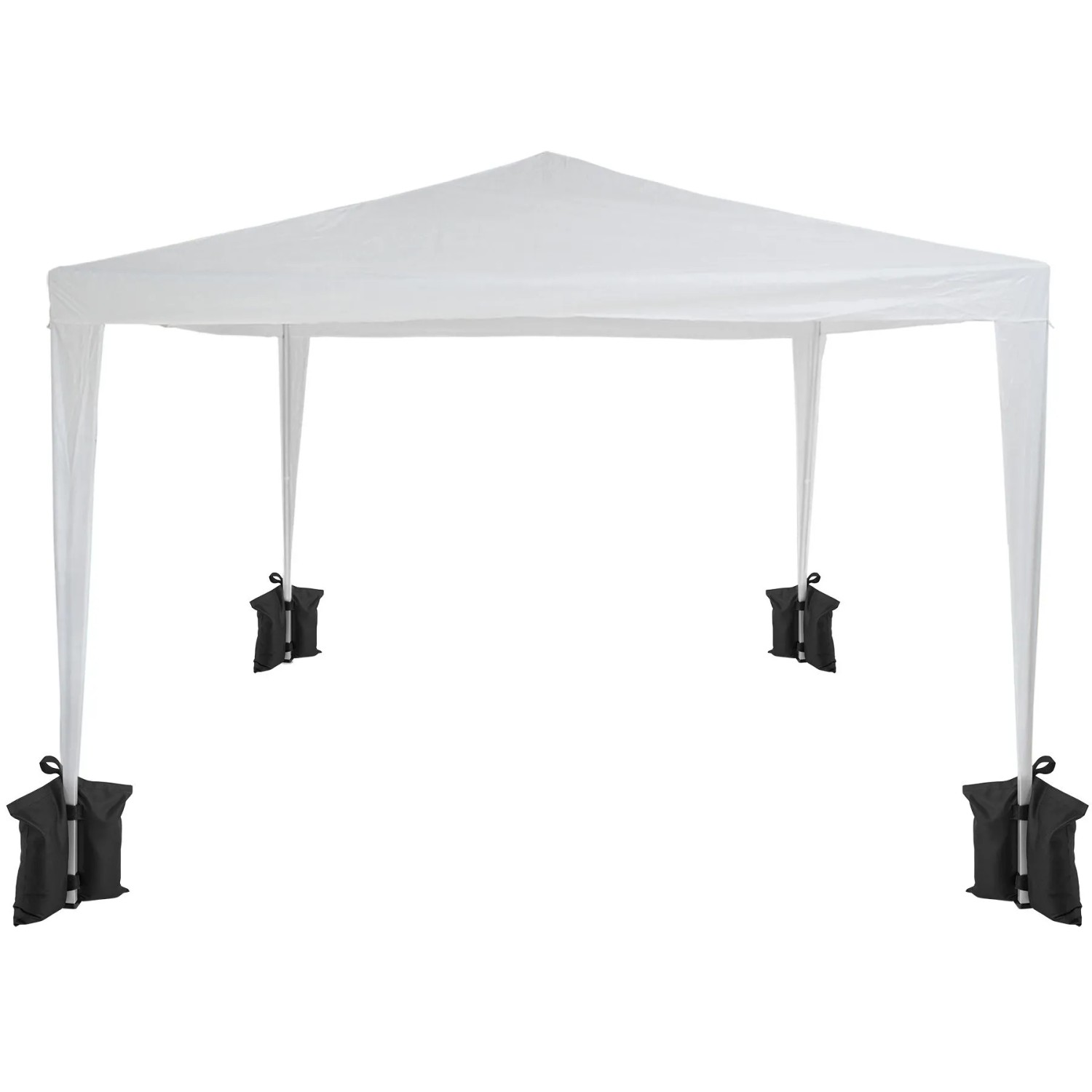 Tectake 4Er Set Pavillon Gewichte Saborra Mit Sand Befüllbar Wasserdicht und Strapazierfähig 36 x 0 50 x 33 cm Schwarz_2