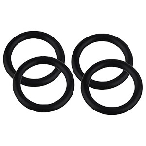 Schwarze Kirchhoff O-Ringe, 18x22x2 mm, Gummi, 4 Stück, für Ventiloberteile.