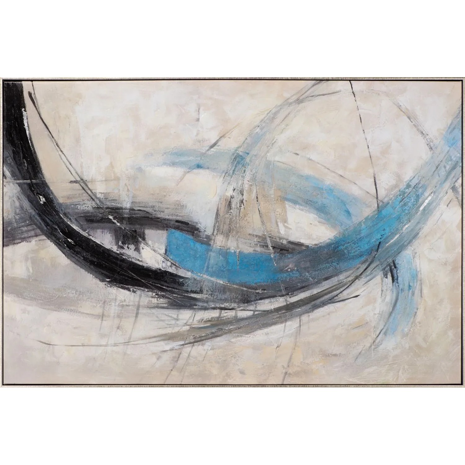 Art Universe Leinwandbild Blue Expression 80 x 120 cm