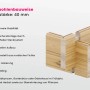 Detailansicht Blockbohlen des Carlsson Gartenhaus Lausitz, 40mm Wandstärke.