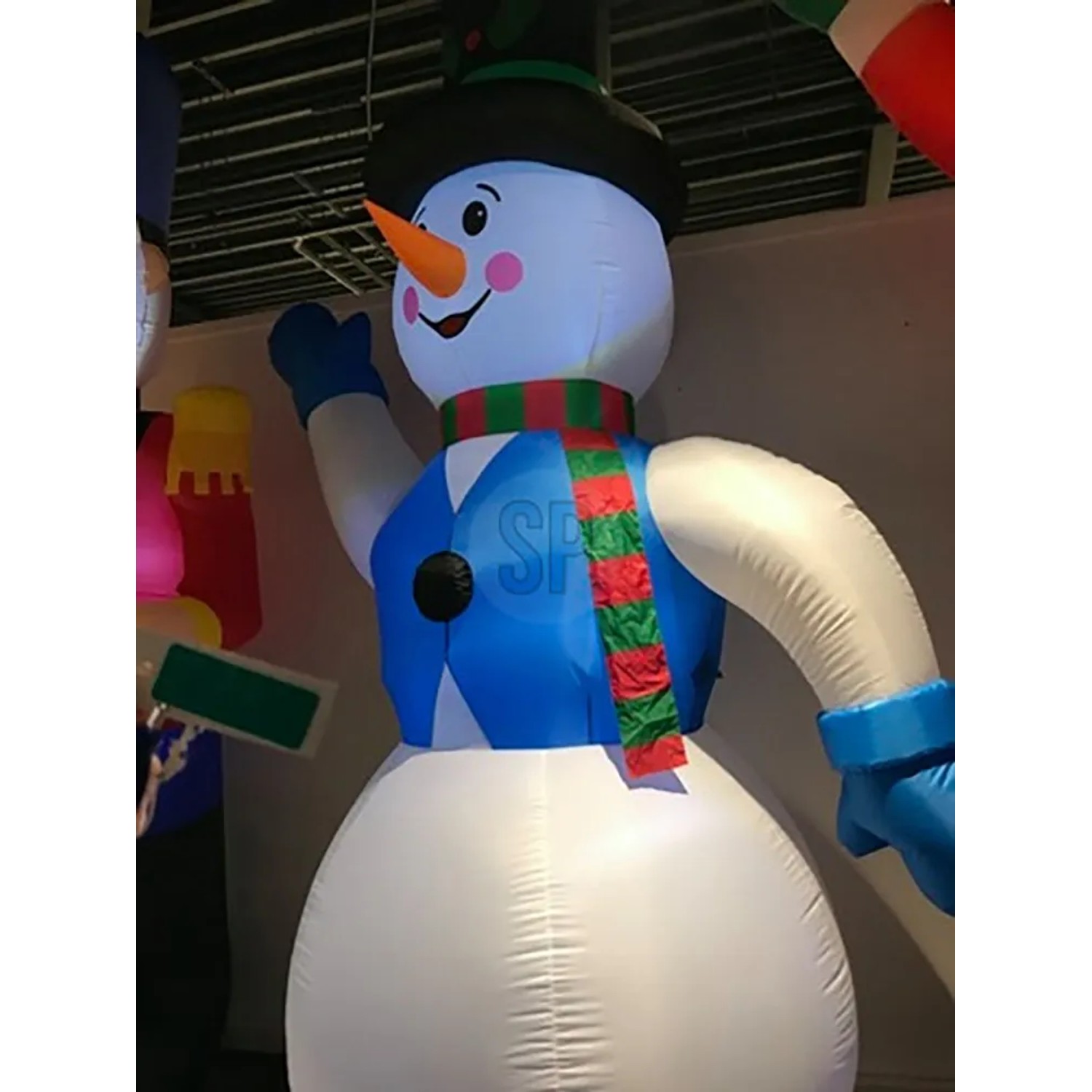 LED-Weihnachtsfigur Schneemann Aufblasbar
