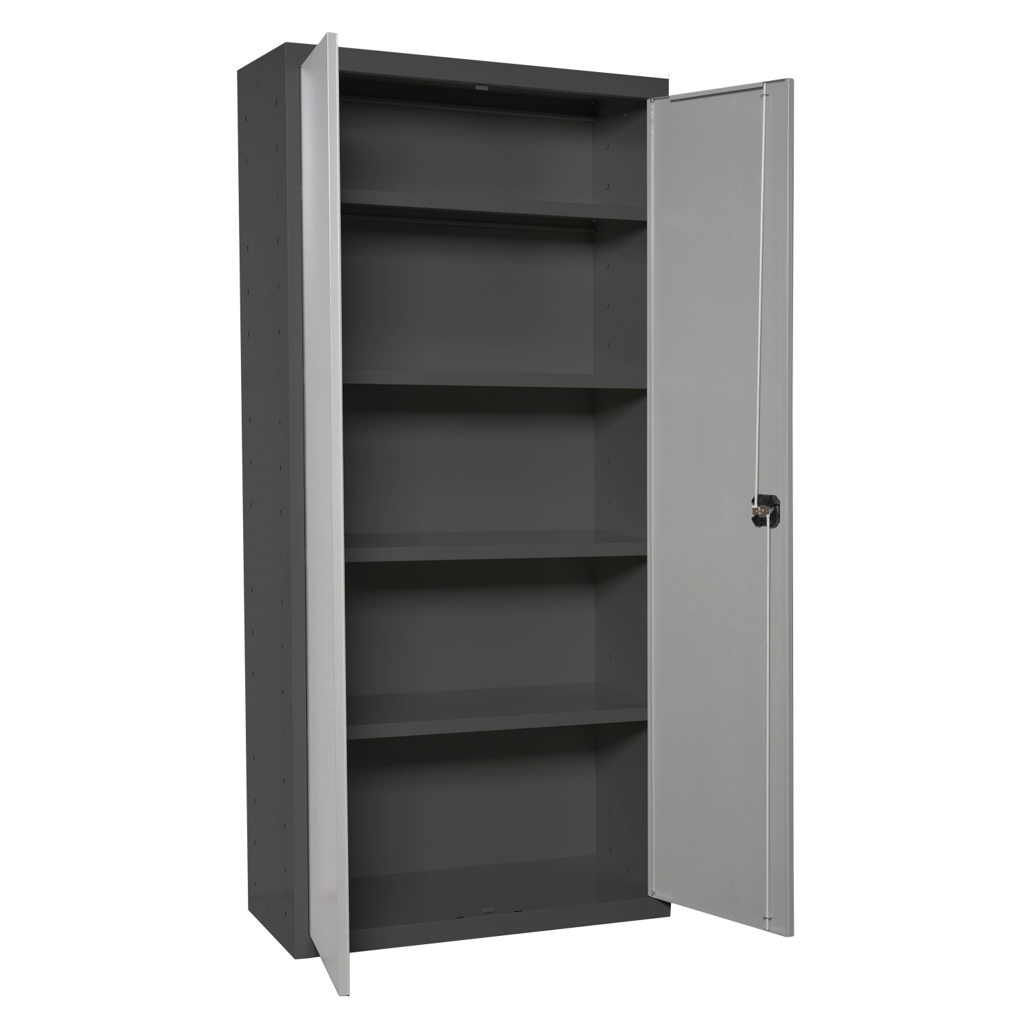 PROREGAL Stahlschrank AMEGO HxBxT 180 x 60 x 40 cm 4x Fachboden Grau-Anthra günstig online kaufen