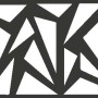 GroJa Steckzaun Designeinsatz Triangle, Eisenglimmer DB703, 180x30cm, Zubehör für Zaunbau & Sichtschutz.