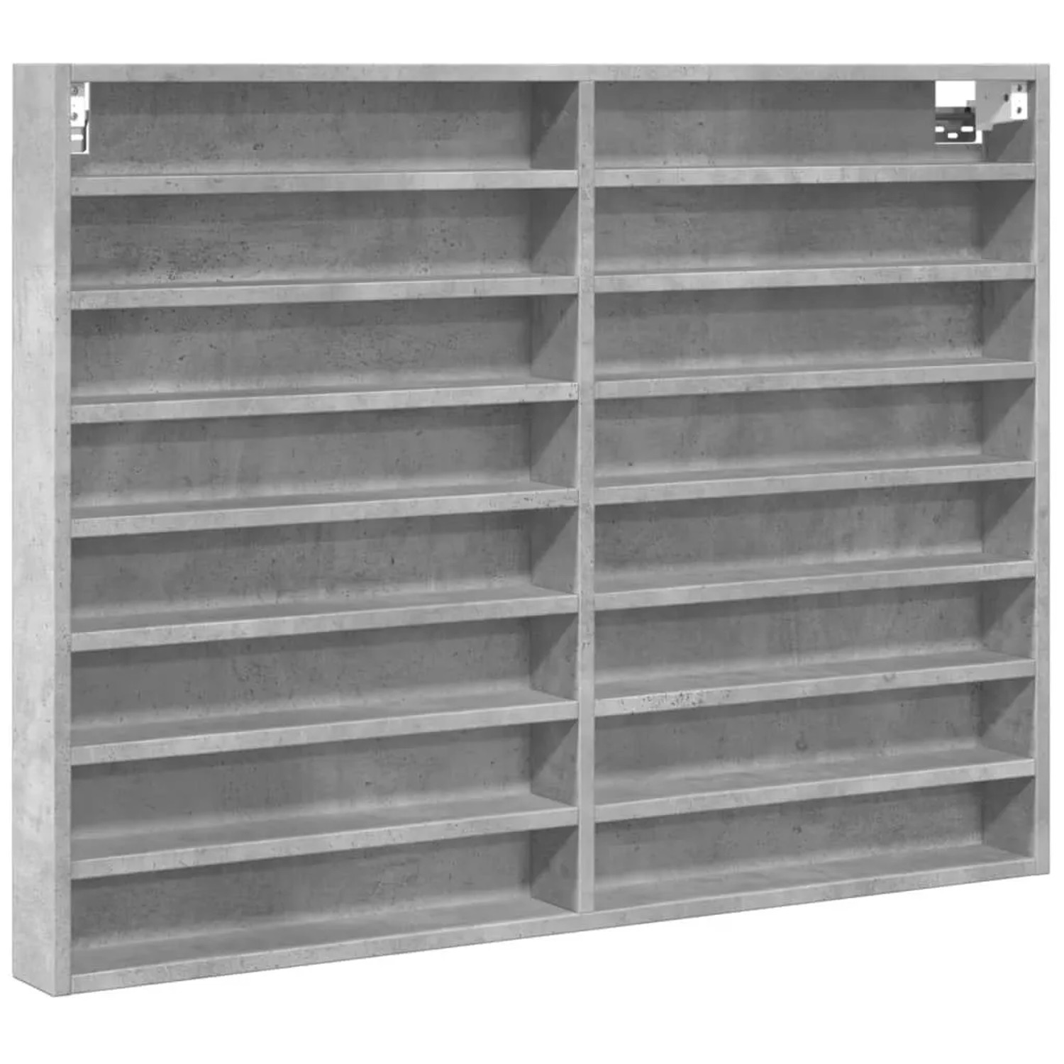 vidaXL Vitrinenschrank Betongrau 100x8,5x75 cm Holzwerkstoff 847936