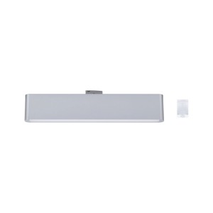Paulmann Lightbar Ceris URail, chrom matt. Rechteckige, dimmbare LED-Schiene aus Aluminium mit Verbinder.