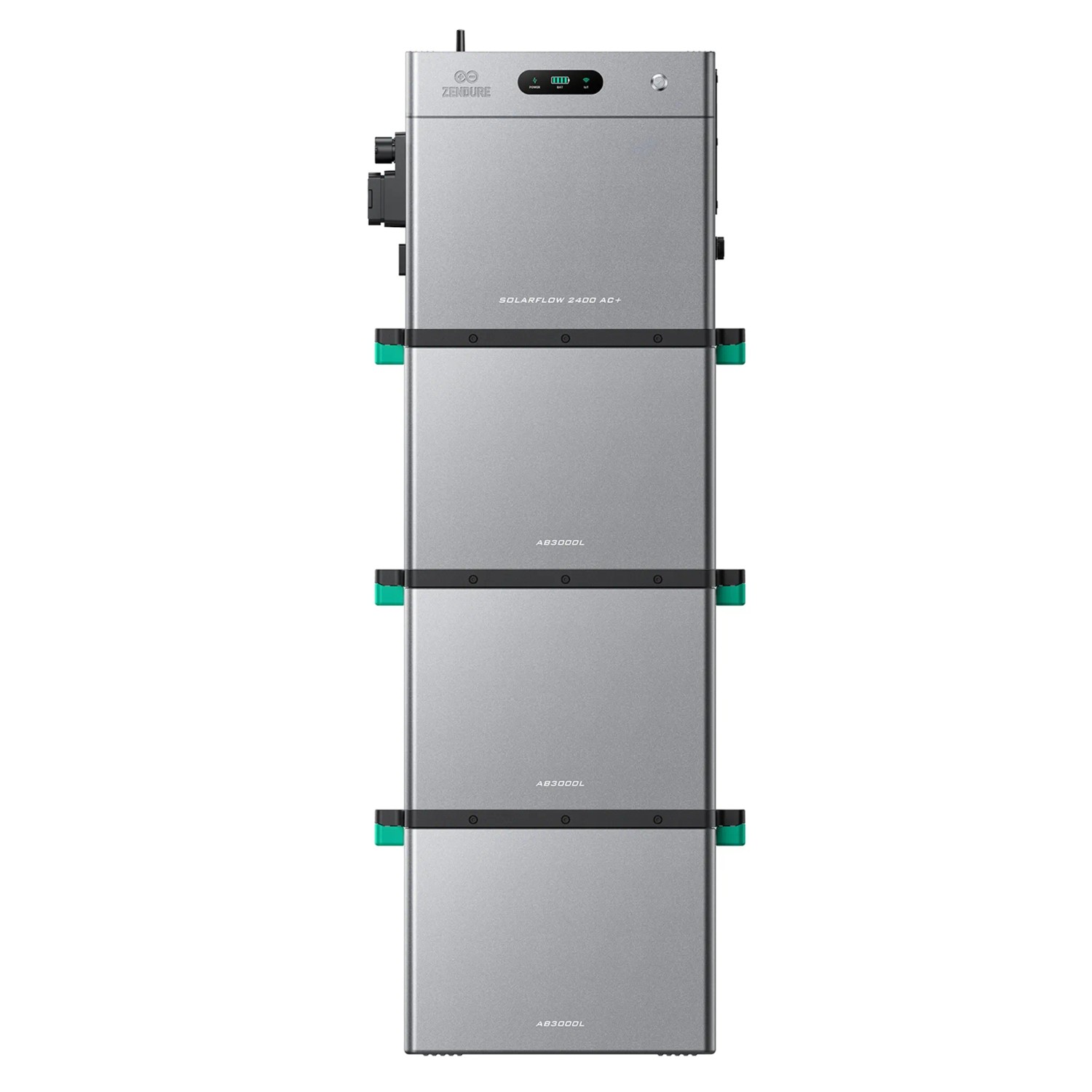 ZENDURE SuperCharged SolarFlow 2400 AC Plus Balkonkraftwerk Bidirektionaler AC Ausgang Bis 2400W Mit 3 AB3000L