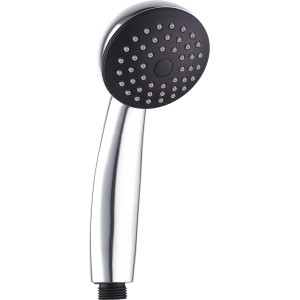 Handbrause verchromt mit anthrazitfarbenem Kopf und einer Funktion.