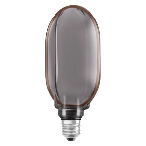 Osram LED-Lampe E27 in Globeform, 4W, 1800K, 18,9 cm hoch, Ø 10 cm. Dekorative Lampe mit O-Form Filament.