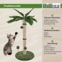 TRUTZHOLM Kratzbaum Palme, 85cm hoch, mit Sisalstamm und Frottee, Katze beim Spielen.