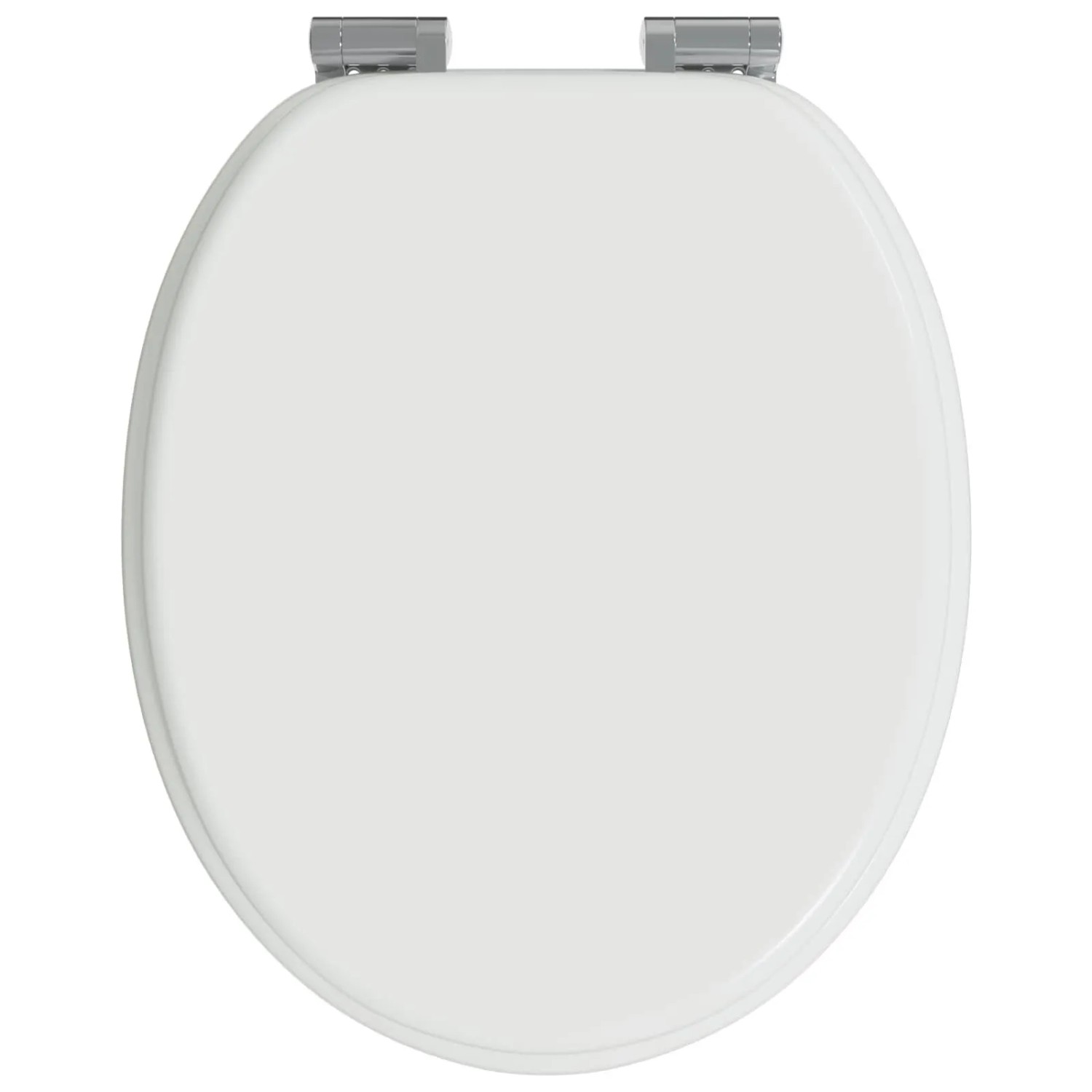 vidaXL Soft-Close Toilettensitz 2 Stk Weiß 44 x 38 cm MDF-Platte 3414529_5