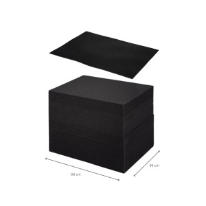 Sparset: 10 Euroboxen NextGen mit Rasterschaumstoff und Einlage, 65 Liter. Transportbox für Aufbewahrung.