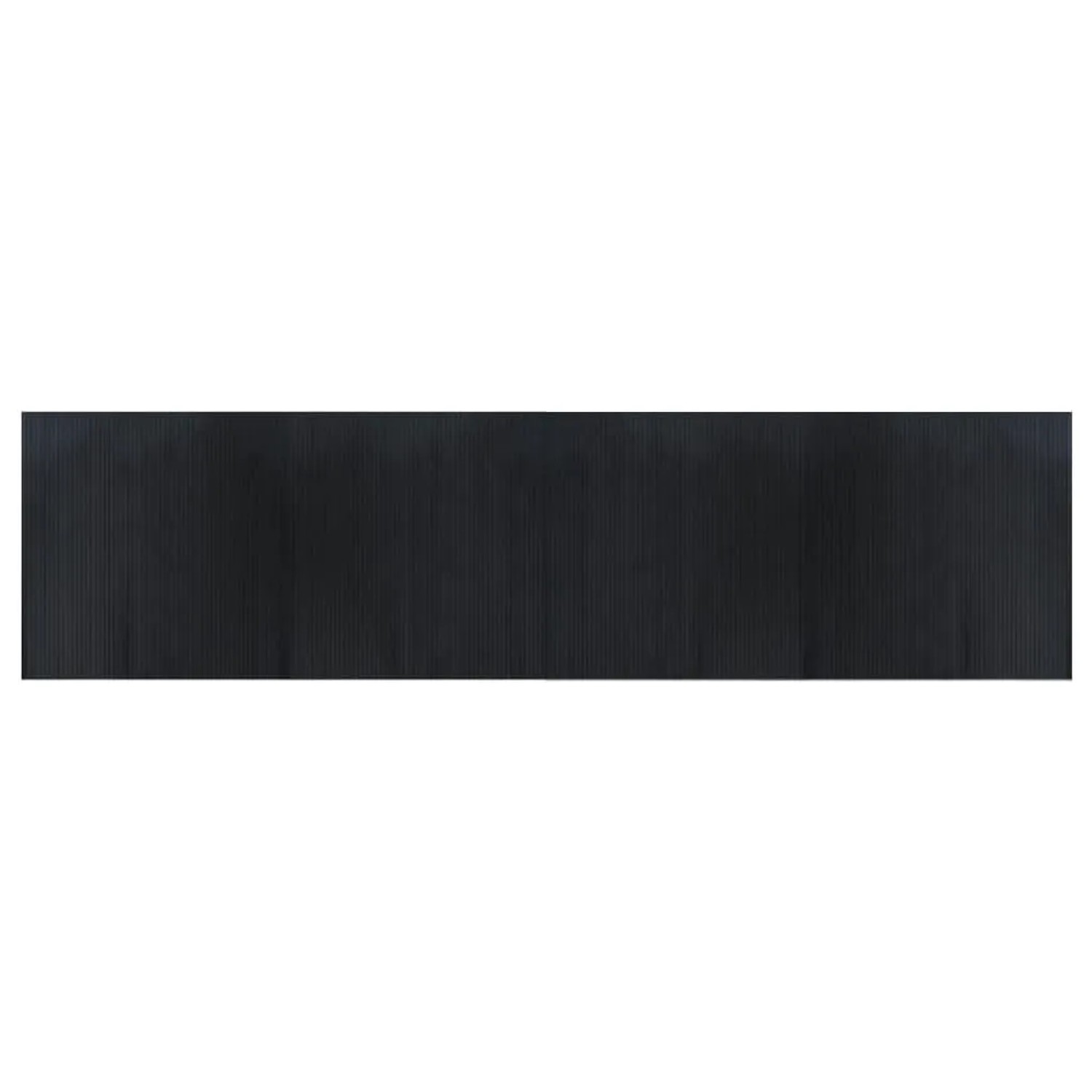 vidaXL Teppich Rechteckig Schwarz 100x400 cm Bambus 376816