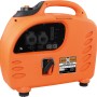 Cross Tools Inverter Stromerzeuger CPG 2000 INV, orange, mit Anschlüssen und Tragegriff.