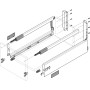 Blum Tandem Schubladenschienen Set, Höhe 115 mit Reling, 65 kg, NL 650 mm, Weiß, KB 600 mm